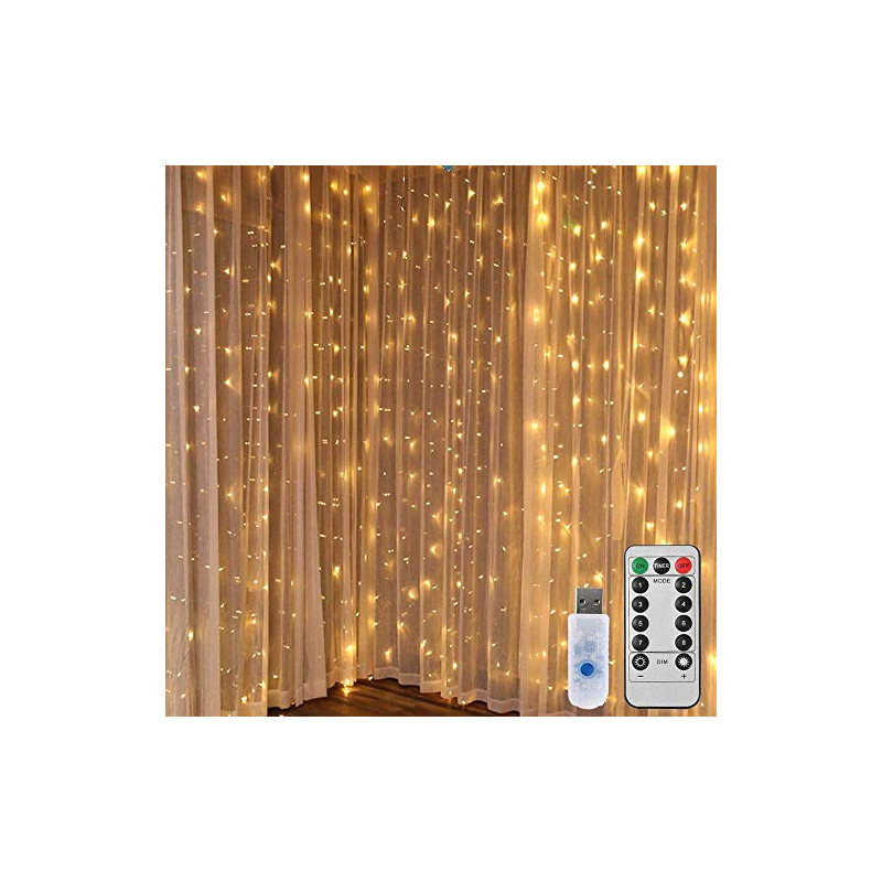 LED užuolaida 3x3M, 300 LED