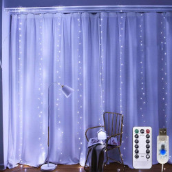 LED užuolaida 3x3M, 300 LED